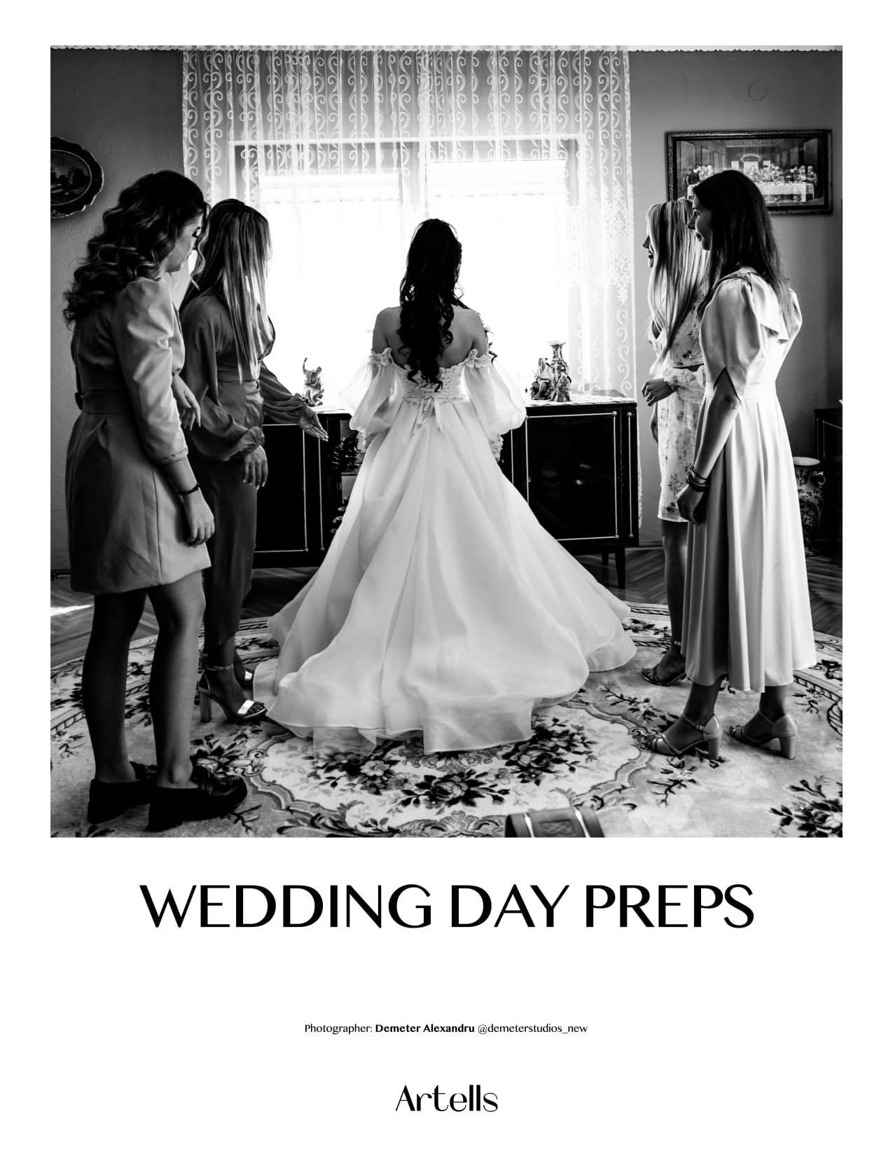 Material de nuntă Demeter Studios publicat în Artells Magazine — Wedding Day Preps
